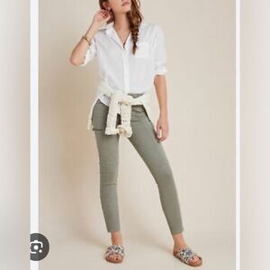 Anthropologie Jefferson Moto Cargo Ankle Pants